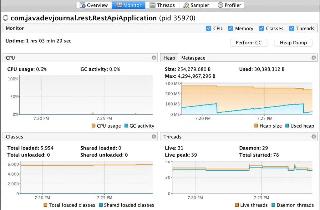 Introduction to Java Profilers VisualVM Monitoring