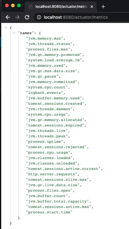 metrics endpoint