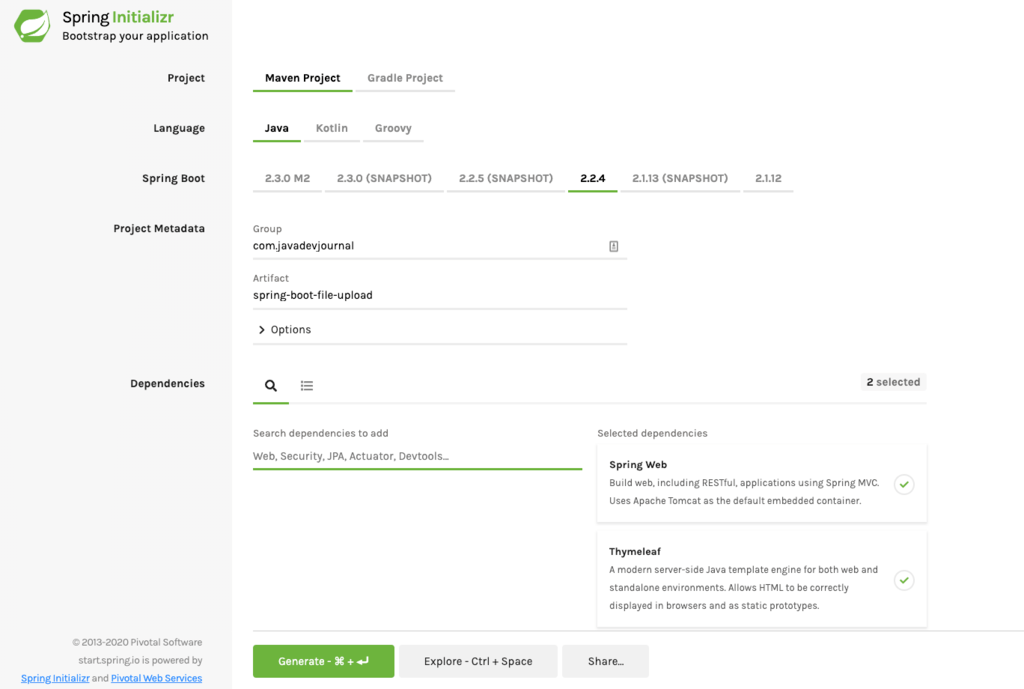Uploading File with Spring Boot | Java Development Journal