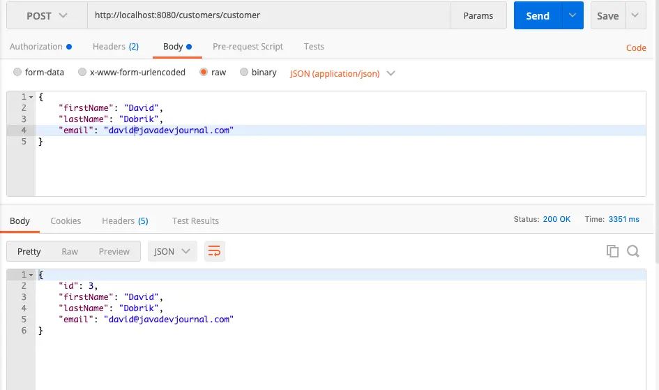 Spring Boot with Hibernate- Create User