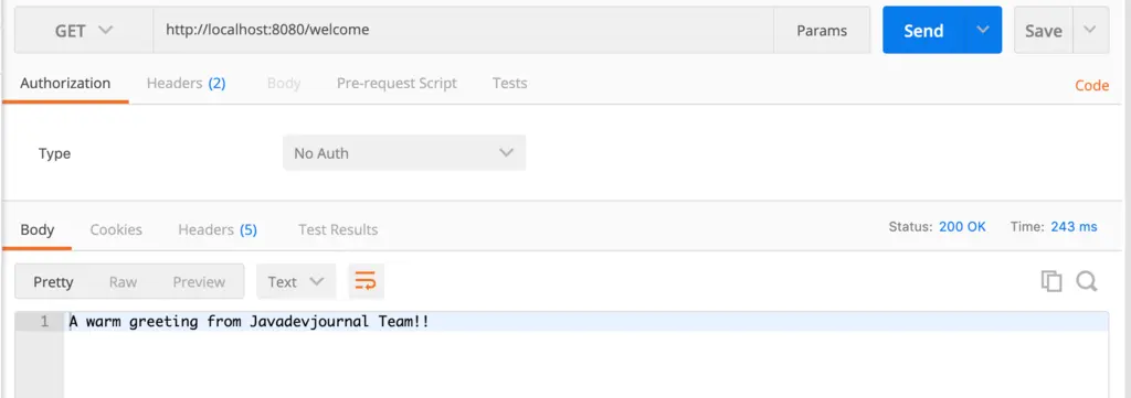 Spring Boot Configuration Properties - Welcome Message