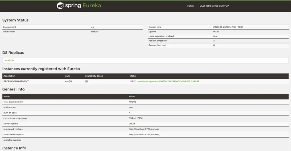 Eureka server