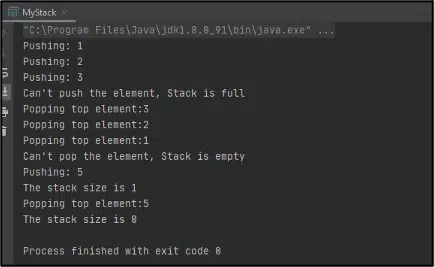 stack data structure
